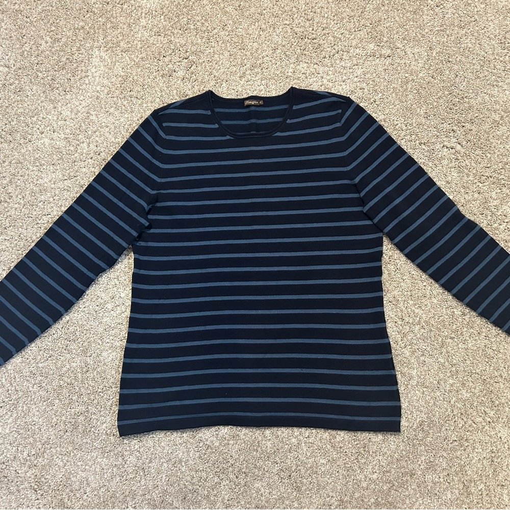 JMcLaughlin Navy Striped Sweater
